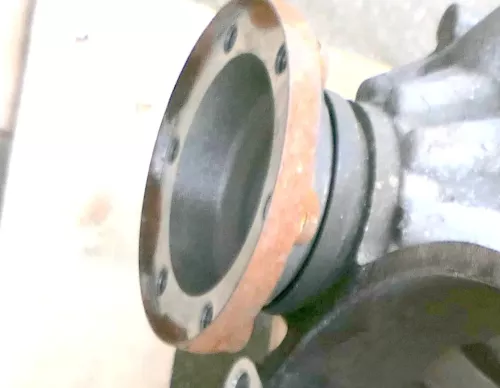 1x VW Polo 9N Ibiza Flanschwelle Flansch an Getriebe 02A409355H  ##