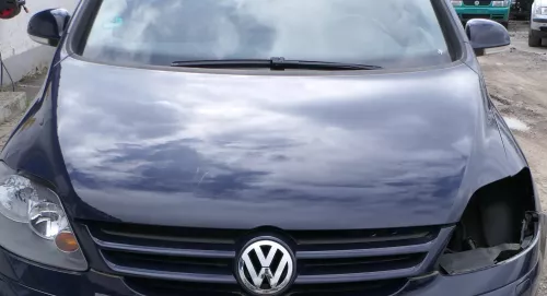 VW Golf 6 5M 521 Plus Motorhaube Haube Klappe vorne blau LA5G