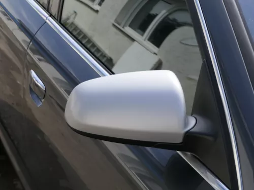 A6 4F C6 Spiegel Außenspiegel rechts elektrisch Umfeldleuchte silber S-line