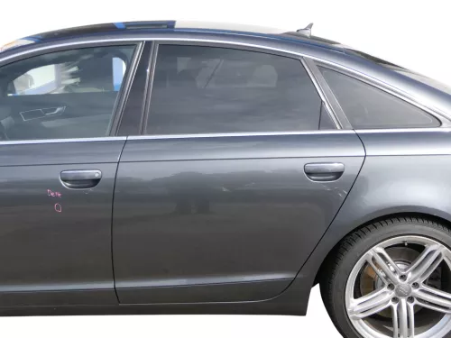 Audi A6 4F C6 Tür mit Türblatt hinten links grau LZ7S - ohne Anbauteile