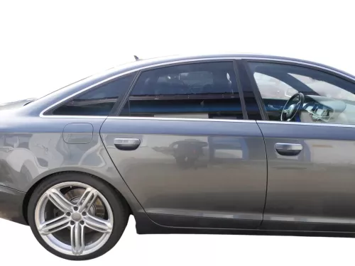 Audi A6 4F C6 Tür mit Türblatt hinten rechts grau LZ7S - ohne Anbauteile