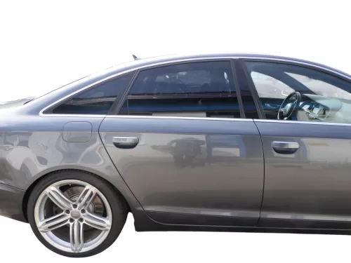 Audi A6 4F C6 Tür mit Türblatt hinten rechts grau LZ7S - ohne Anbauteile (185861)