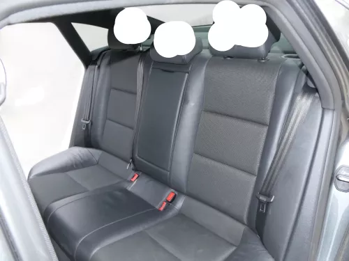 A6 4F C6 Sitz Rückbank Rücksitzbank hinten 3-Punkt-Gurt schwarz Leder Perlna kla