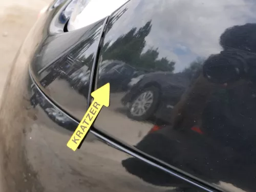 VW Lupo 6X Kotflügel vorne links schwarz L041 (185989)