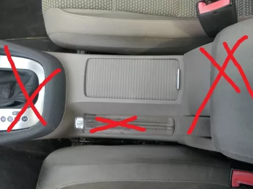 Golf 6 5K Mittelkonsole Mitteltunnel um Schaltung schwarz 5K0863243C latte macch