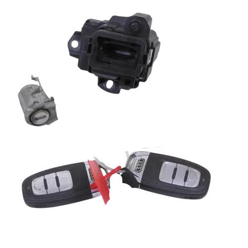 Audi A4 8K B8 Zündschloß Schloß Zündung 2 Schlüssel 8K0909131C + Türschloß links (186187)
