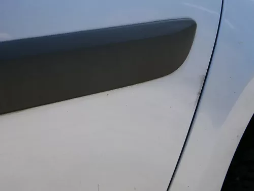 Skoda Roomster 5J Tür hinten links blau LF5Y (ohne Anbauteile - mit Scheibe) (186255)