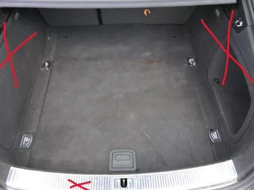 Audi A5 8T Sportback Verkleidung Teppich Kofferraum Kofferraumteppich  (186320)