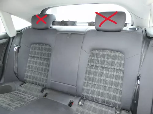 Audi A5 8T Sportback Sitz Rückbank Rücksitzbank hinten 3-Punkt-Gurt schwarz