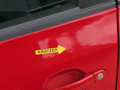 Fabia 5J Kombi + Limo Tür vorne links Fahrertür - rot LF3K -ohne Anbauteile (186437)