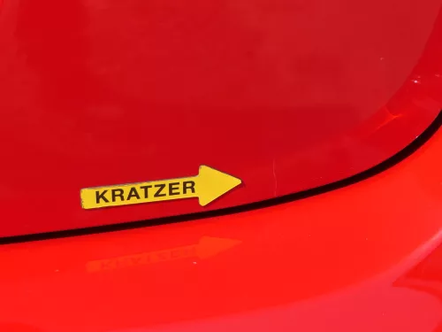 Skoda Fabia 5J Limousine Schrägheck Heckklappe hinten mit Scheibe rot LF3K (186443)