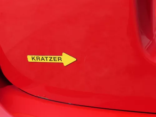 Skoda Fabia 5J Limousine Schrägheck Heckklappe hinten mit Scheibe rot LF3K (186443)