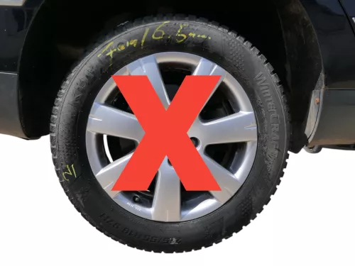 2x VW Sharan NUR Reifen 215/55 R16 97V Winterreifen ca. 6,5-7mm (186491)