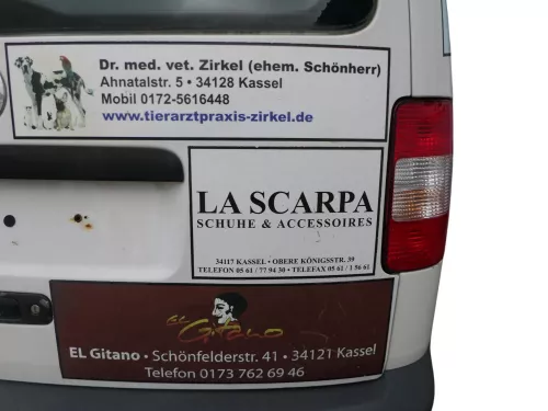 VW Caddy 2k Heckklappe mit Scheibe hinten weiß - LB9A OHNE Anbauteile (186494)