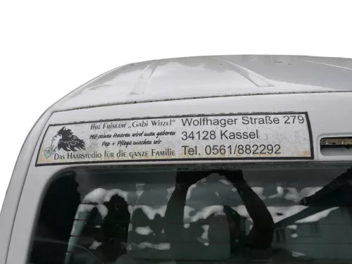 VW Caddy 2k Heckklappe mit Scheibe hinten weiß - LB9A OHNE Anbauteile (186494)