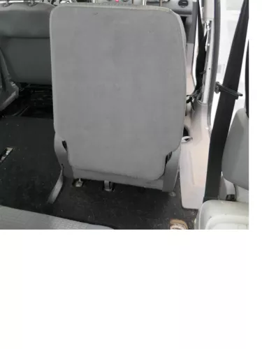 Caddy 3 2K Sitz Rücksitz hinten rechts 1.Sitzreihe grau (hinterm Beifahrersitz) (186505)