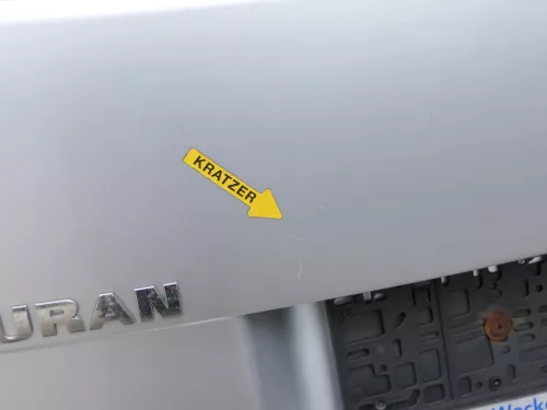 VW Touran 1T Heckklappe Kofferraumklappe hinten silber LA7W mit Scheibe (186550)
