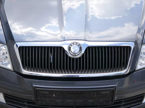 Skoda Octavia 1Z Motorhaube Haube Klappe vorne LF8J grau mit Grill (186577)