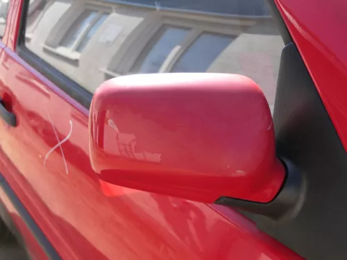 VW Polo 6N elektrisch elektrischer Spiegel Außenspiegel rechts rot LP3G (186583)