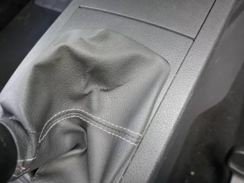 VW Polo 9N 9N3 Schaltknauf Schaltsack Schaltung 6Q1711113G Leder schwarz (186801)