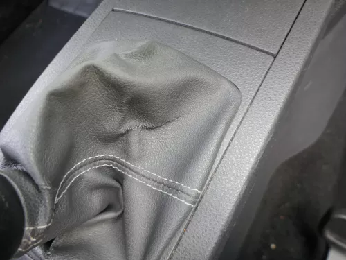 VW Polo 9N 9N3 Schaltknauf Schaltsack Schaltung 6Q1711113G Leder schwarz (186801)