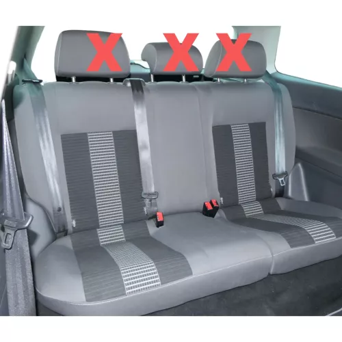 VW Polo 9N 9N3 Sitz Rückbank Sitzfläche Sitze 3 Punkt Gurt hinten United