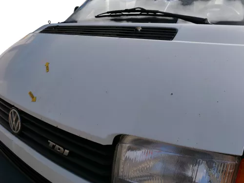VW T4 Transporter Pritsche Motorhaube Haube Klappe vorne weiß R902 Kurze AC0 (186810)