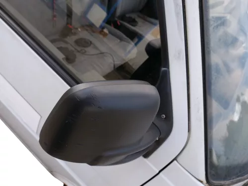 VW T4 mechanisch Spiegel Außenspiegel rechts Glas schwarz 701857508 origi matt (186813)