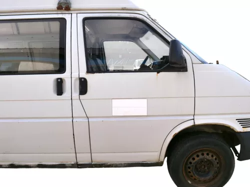 VW T4 Tür vorne rechts weiß R902 Beifahrertür Caravelle 7D0831056C ohneAnbauteil