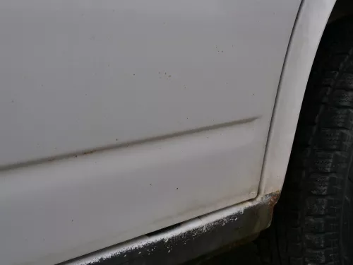 VW T4 Tür vorne rechts weiß R902 Beifahrertür Caravelle 7D0831056C ohneAnbauteil (186814)