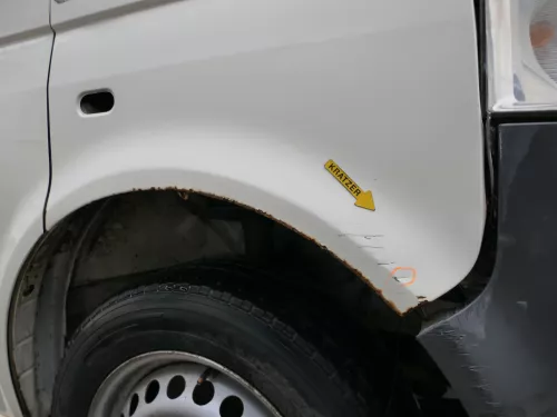 VW T5 7E 2 Facelift Kotflügel vorne rechts weiß R902 7H0821102E (186890)