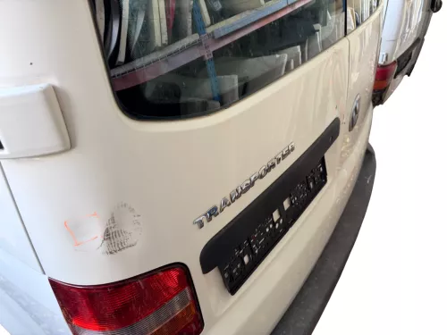 VW T5 Facelift T6 Flügeltür Klappe hinten links weiß R902 mit Scheibe (186899)