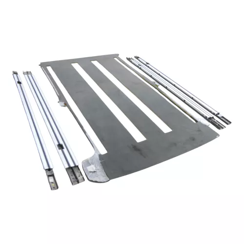 VW T5 Facelift Teppich Innenraumteppich Bodenbelag HINTEN Schienen Anthrazit (200209)