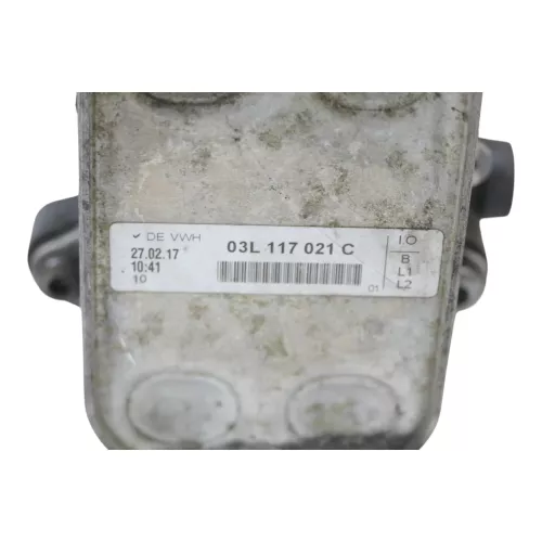 VW Polo 6R Ölfiltergehäuse mit Ölkühler Motor 1.2 TDI Common Rail CFWA ## (200216)