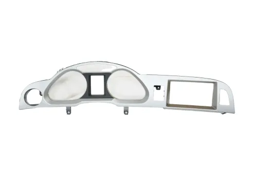 A6 4F Tacho Tachometer Abdeckung Verkleidung silber flex metallic R66 Blende