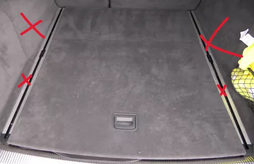 Audi A6 4F Kombi Avant Verkleidung Abdeckung Kofferraum Teppich Boden schwarz