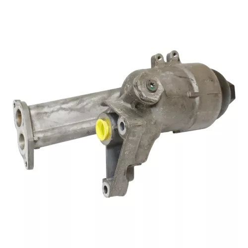 Audi A6 4F Ölfiltergehäuse Ölkühler Halter 079115401AA BVJ 4,2 8 Zylinder ## (187160)