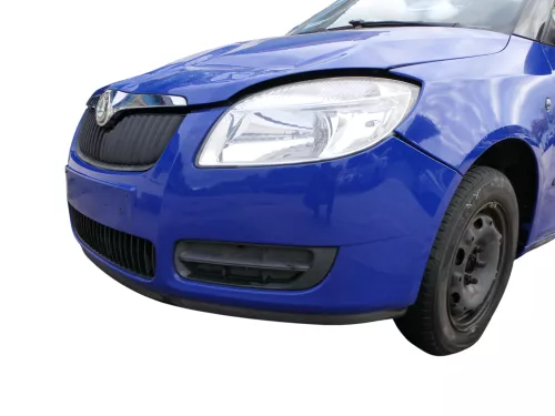 Skoda Fabia Roomster 5J Stoßstange vorne Frontstoßstange blau LF5K mit Grill (187230)
