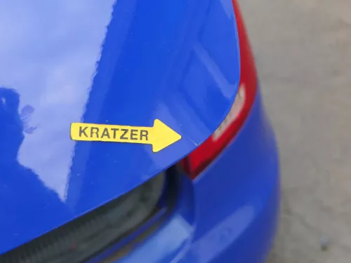 Skoda Fabia 5J Limousine Schrägheck Heckklappe hinten mit Scheibe blau LF5K (187232)