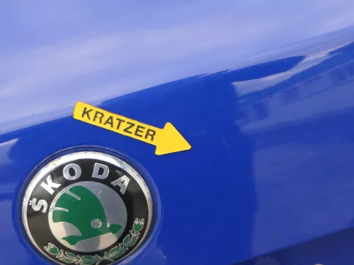 Skoda Fabia 5J Limousine Schrägheck Heckklappe hinten mit Scheibe blau LF5K (187232)