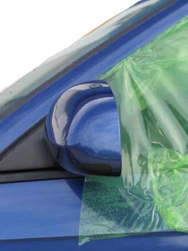 Audi A3 8P elektrischer Spiegel Außenspiegel vorne links blau LZ5C + Glas (187249)