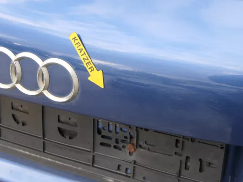 Audi A3 8P 2/3-Türer Heckklappe Klappe hinten blau LZ5C 2/3-Türer Scheibe (187254)