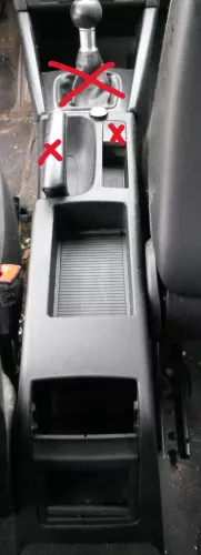 Audi A3 8P Mitteltunnel hinten Verkleidung um Handbremse Konsole - schwarz