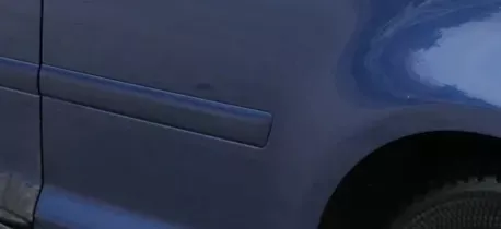 A3 8P 2/3Türer NUR Zierleiste Leiste Abdeckung hinten Seite links blau LZ5C