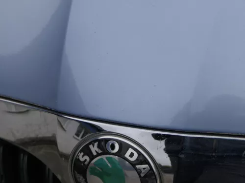 Skoda Fabia 5J Roomster Motorhaube Haube Klappe vorne blau LF5Y (187351)