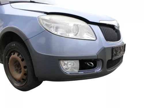 Skoda Roomster 5J Scout Stoßstange vorne Frontstoßstange blau LF5K mit Grill (187352)