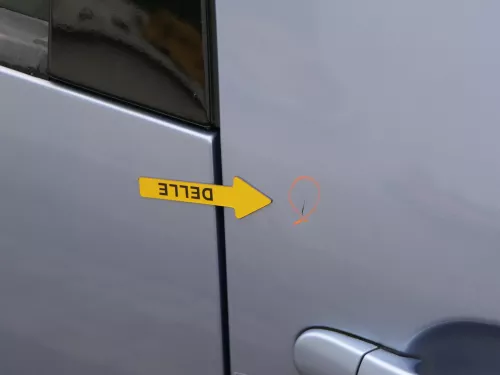 Skoda Roomster 5J Tür vorne rechts Beifahrertür - blau LF5Y Scou mit Leiste (187362)