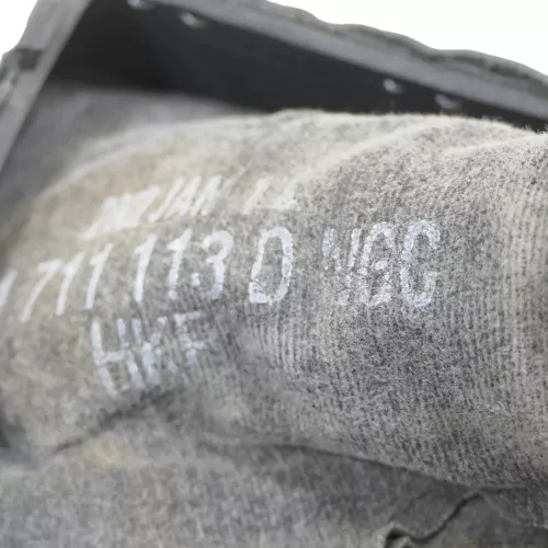 VW Polo 9N 9N3 Schaltknauf Schaltsack 6Q1711113D Leder schwarz rote Nähte ## (149966)