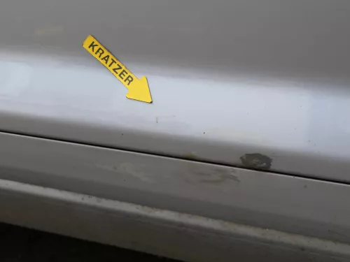 Audi A3 8P 2/3-Türer Tür vorne rechts Beifahrertür Türblatt grau LY7J (187451)