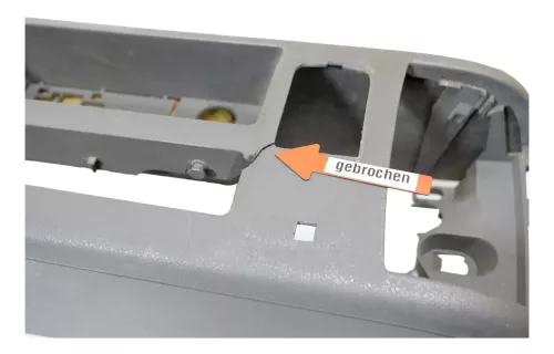 Audi A4 8E B6 B7 Mitteltunnel hinten Verkleidung um Handbremse Konsole  grau (185232)